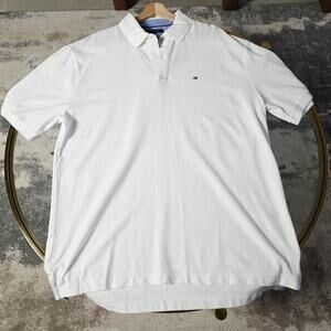 Tommy Hilfiger Polo Shirt Men's XL Classic Fit Embroidered Short Sleeve Casual